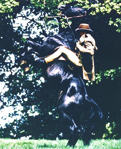 Marcus Gilbert as Lord Vulcan on horseback