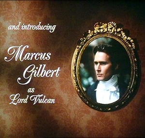 Screencapture from the start of A Hazard of Hearts, introducing Marcus Gilbert as Lord Vulcan